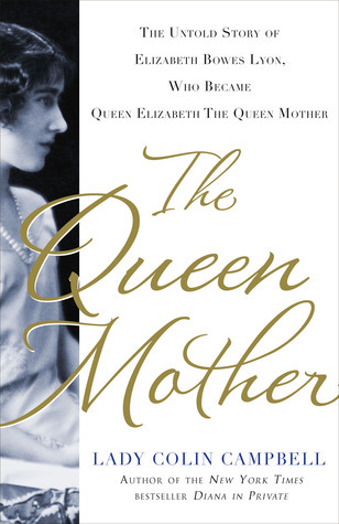"Cover of The Queen Mother featuring a plain white background "
