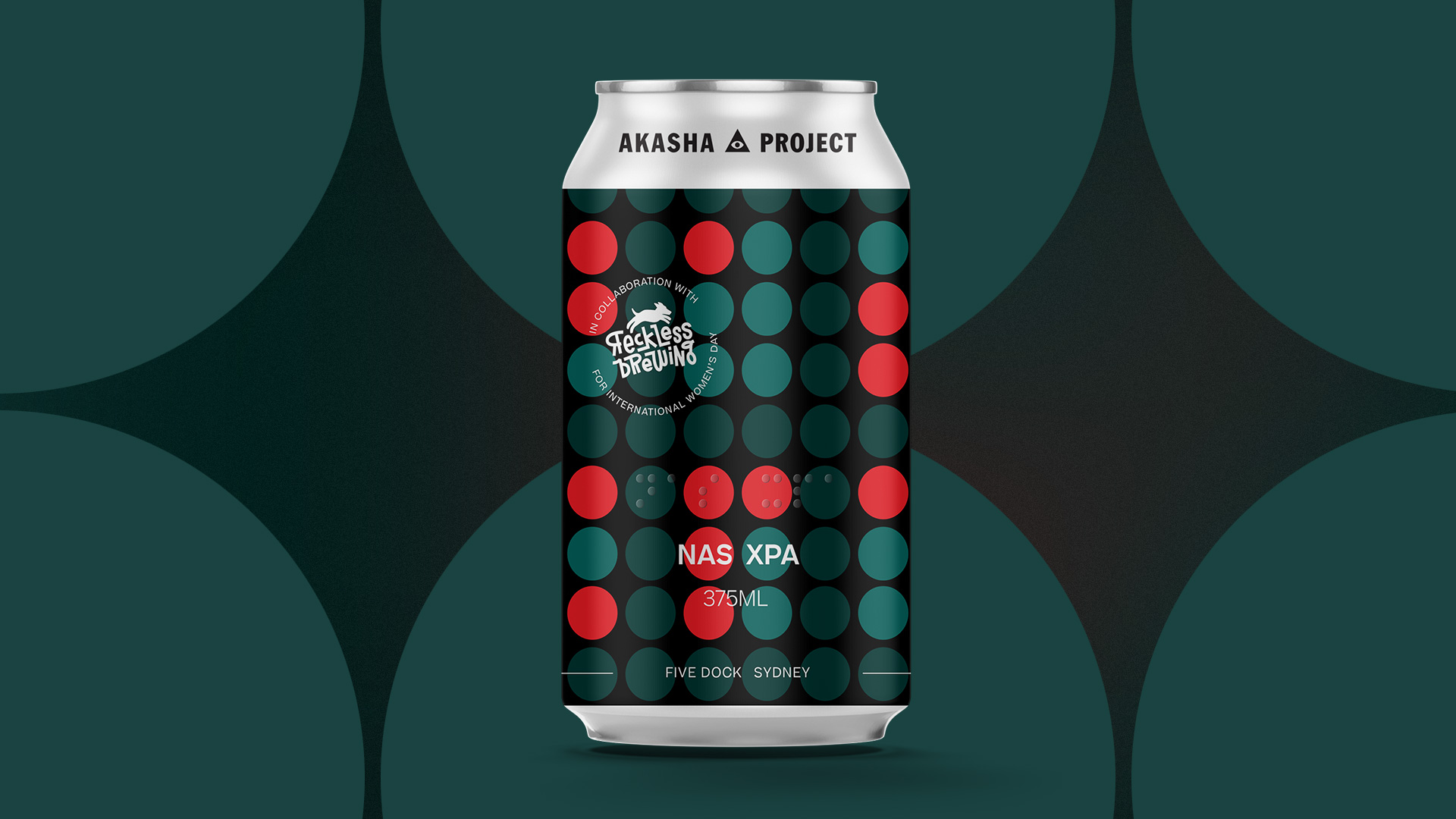 Nas XPA beer can, by Reckless Brewing and Akasha.