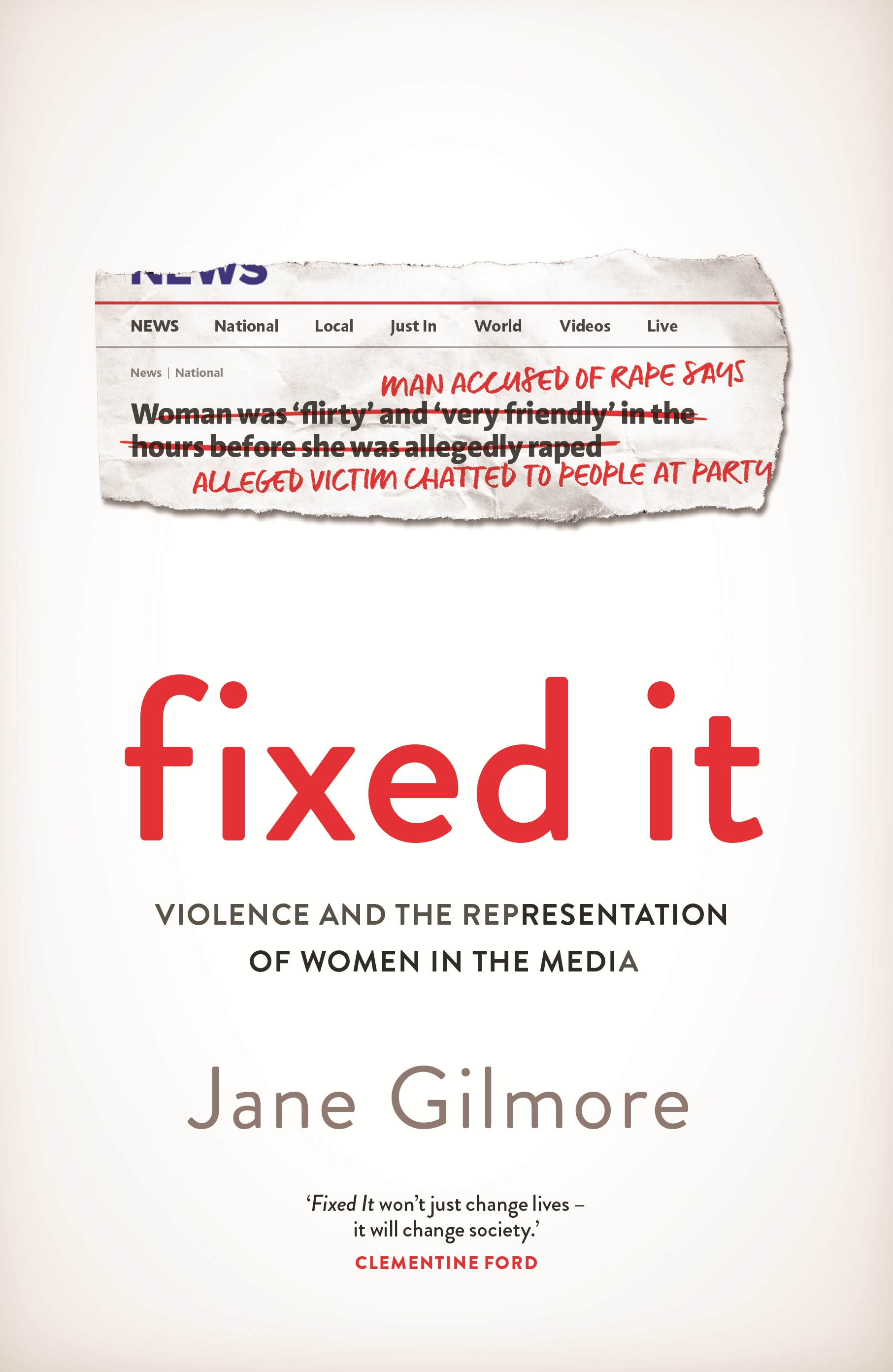 "Cover of Fixed It: Violence and the Representation of Women in the Media"