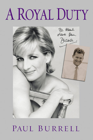 "The cover of A Royal Duty feraturing a large photo of Princess Diana smiling next to a much smaller photo of Paul Burrell"