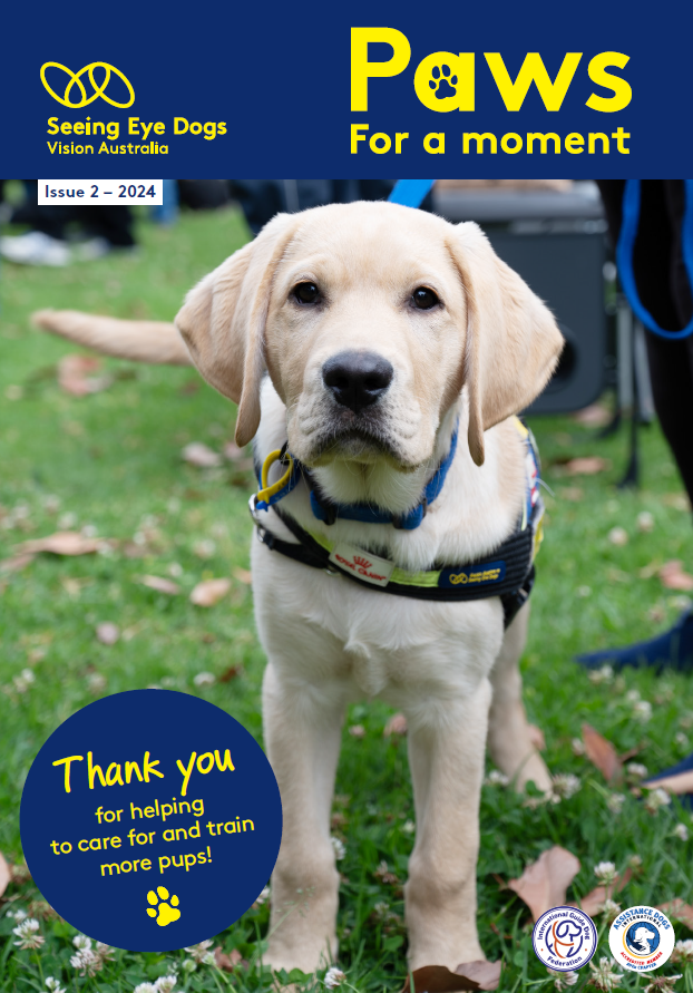 Paws for a Cause - newsletter cover from July 2024