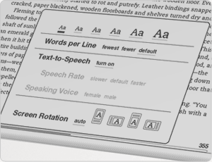 kindle previewer 3.5 text to speech