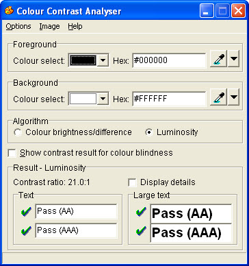 color contrast analyzer for mac