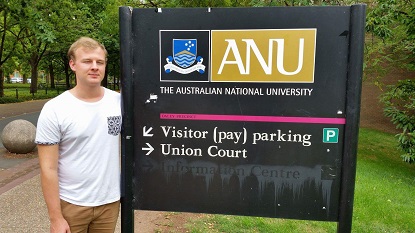 Angus at the ANU Campus