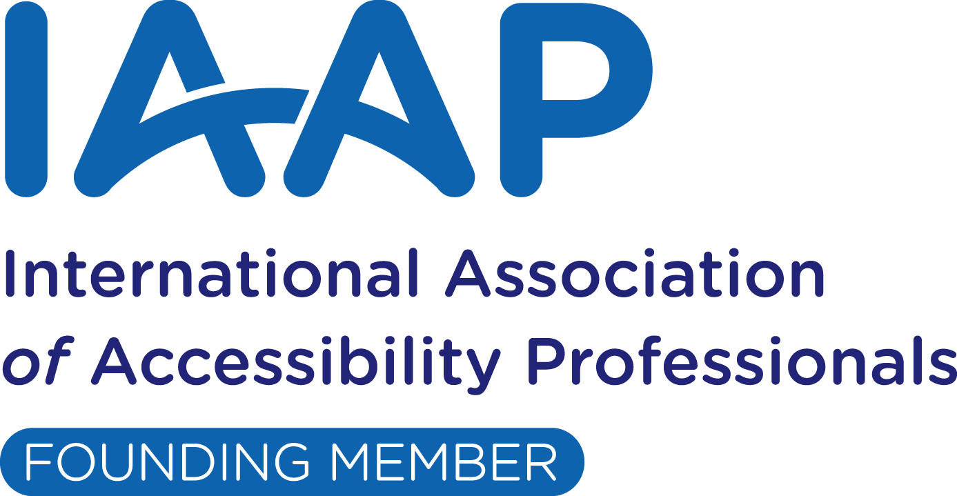 IAAP International Association of Accessibility Professionals Founding Member logo